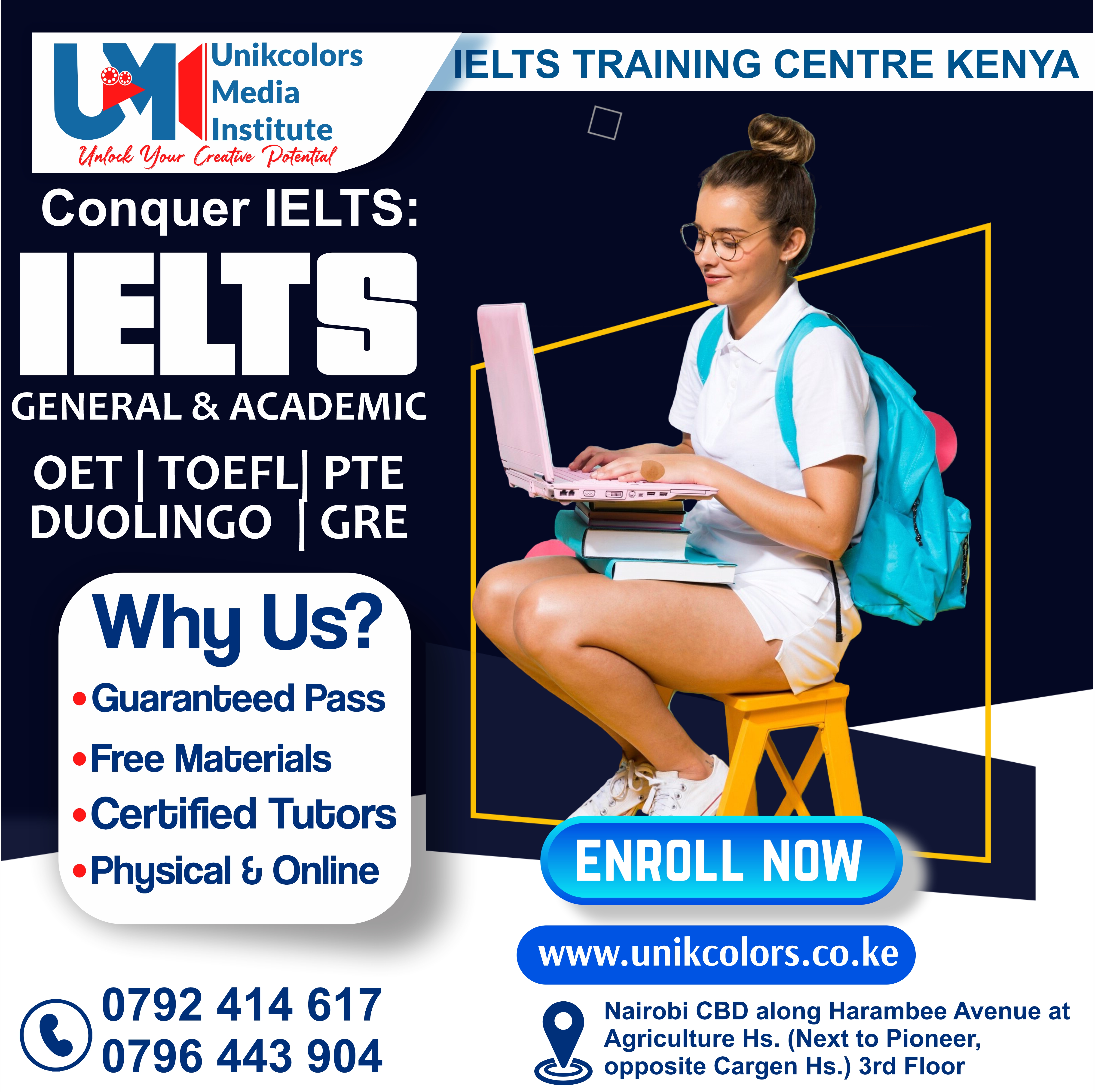 IELTS TRAINING CENTRE KENYA - IELTS PREPARATION | OET | TOEFL | PTE | GRE | DUOLINGO